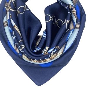 Vibrant Multi-Colored Silk Print - Sapphire Chains